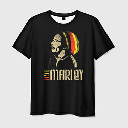 Футболка мужская Bob Marley цвета 3D-принт — фото 1