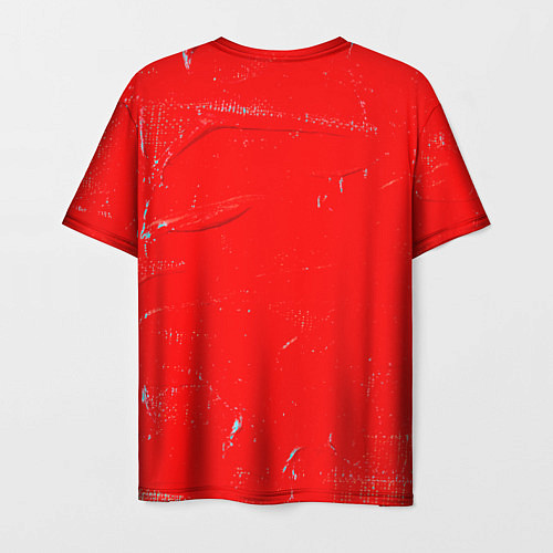 Мужская футболка Красная краска / 3D-принт – фото 2