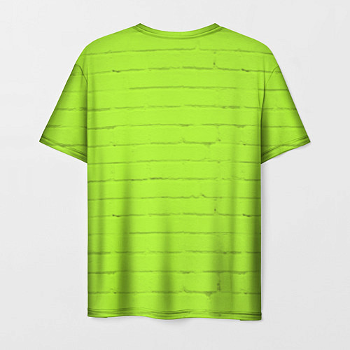 Мужская футболка Кот Симон на стене / 3D-принт – фото 2