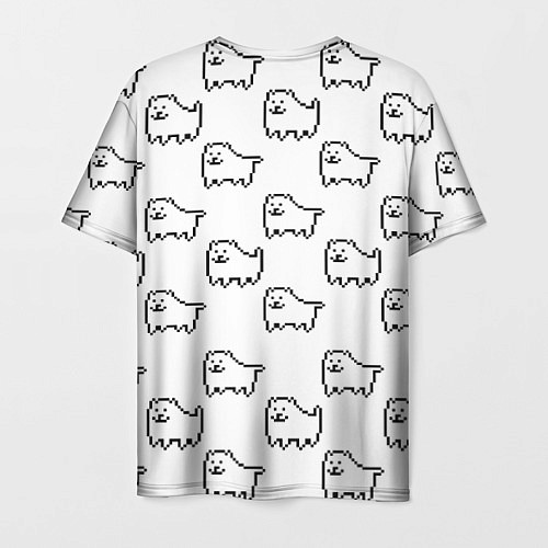 Мужская футболка Undertale Annoying dog white / 3D-принт – фото 2