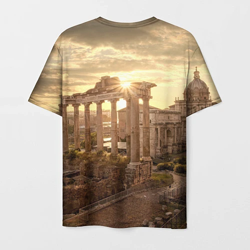 Мужская футболка Римское солнце / 3D-принт – фото 2