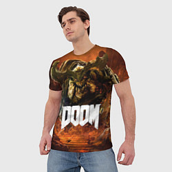 Футболка мужская DOOM 4: Hell Cyberdemon, цвет: 3D-принт — фото 2