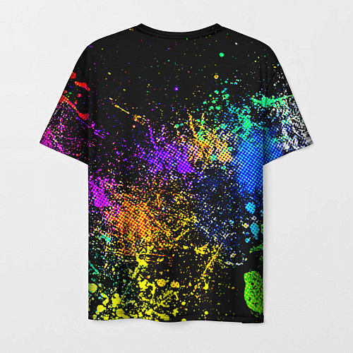 Мужская футболка Брызги красок / 3D-принт – фото 2