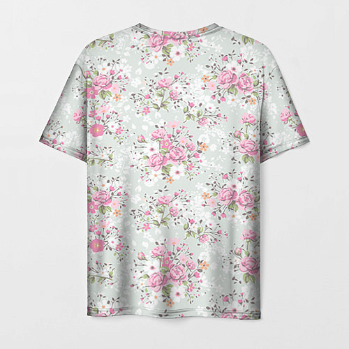 Мужская футболка Flower pattern / 3D-принт – фото 2