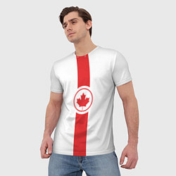 Футболка мужская Канада, цвет: 3D-принт — фото 2