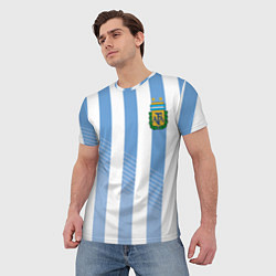 Футболка мужская Сборная Аргентины: ЧМ-2018, цвет: 3D-принт — фото 2