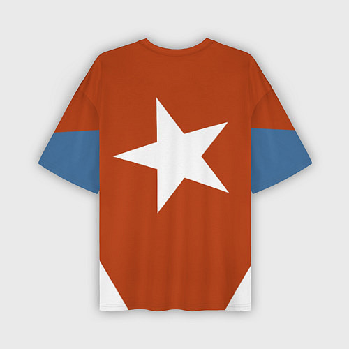 Мужская футболка оверсайз Куба / 3D-принт – фото 2