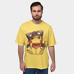 Футболка оверсайз мужская Pikachu, цвет: 3D-принт — фото 2