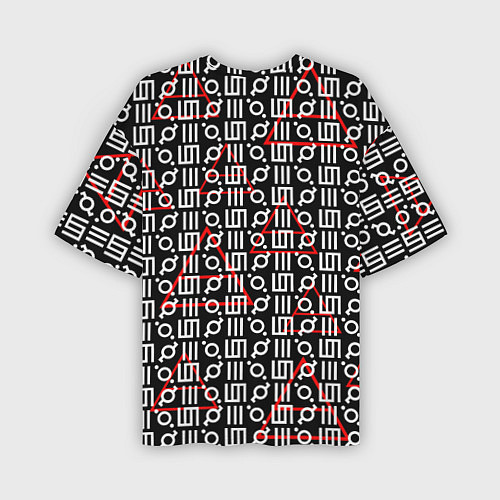 Мужская футболка оверсайз 30 STM: Symbol Pattern / 3D-принт – фото 2