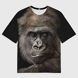 Футболка оверсайз мужская Глаза гориллы, цвет: 3D-принт