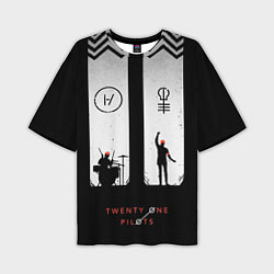 Мужская футболка оверсайз Twenty One Pilots: Lines