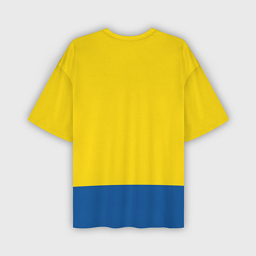 Мужская футболка оверсайз Сборная Швеции: домашняя форма / 3D-принт – фото 2