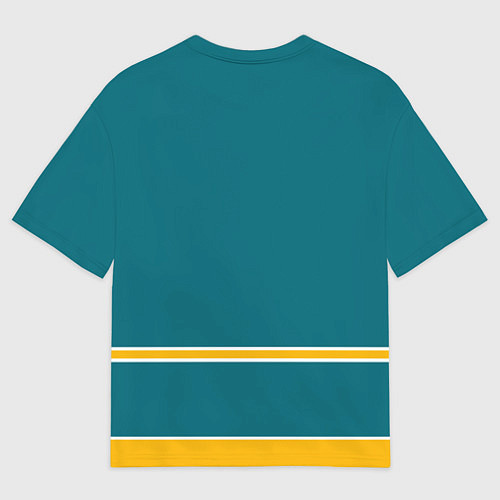 Мужская футболка оверсайз San Jose Sharks / 3D-принт – фото 2