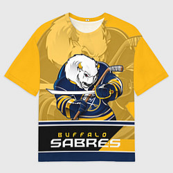 Футболка оверсайз мужская Buffalo Sabres, цвет: 3D-принт