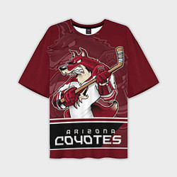 Футболка оверсайз мужская Arizona Coyotes, цвет: 3D-принт