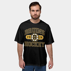 Футболка оверсайз мужская Boston Bruins: Est.1924, цвет: 3D-принт — фото 2