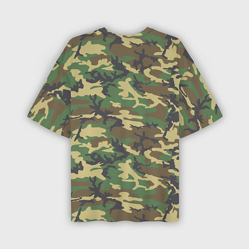 Мужская футболка оверсайз Blackhawks Camouflage / 3D-принт – фото 2