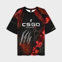 Мужская футболка оверсайз CS:GO Survivor Z Style