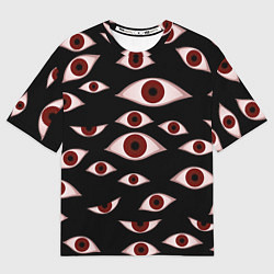 Футболка оверсайз мужская Глаза, цвет: 3D-принт