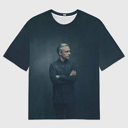 Мужская футболка оверсайз Доктор в рубашке