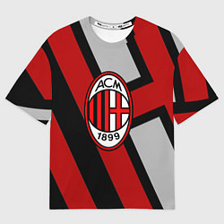 Футболка оверсайз мужская Milan FC 1899, цвет: 3D-принт
