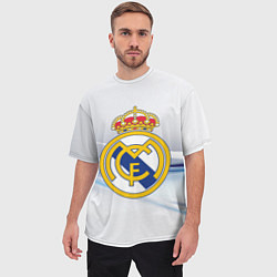 Футболка оверсайз мужская Реал Мадрид, цвет: 3D-принт — фото 2