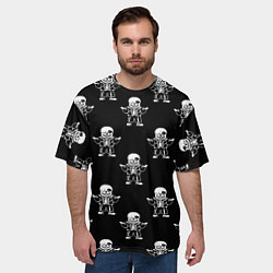 Футболка оверсайз мужская Undertale Sans (узор), цвет: 3D-принт — фото 2