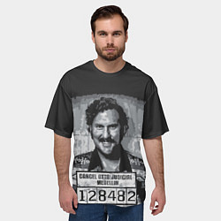 Футболка оверсайз мужская Pablo Escobar: Smile, цвет: 3D-принт — фото 2