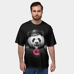 Футболка оверсайз мужская Donut Panda, цвет: 3D-принт — фото 2