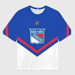 Мужская футболка оверсайз NHL: New York Rangers