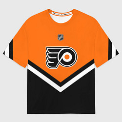 Футболка оверсайз мужская NHL: Philadelphia Flyers, цвет: 3D-принт