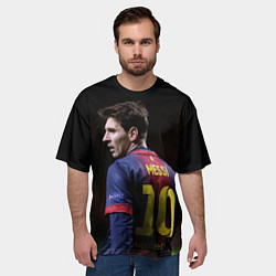 Футболка оверсайз мужская Месси 10, цвет: 3D-принт — фото 2