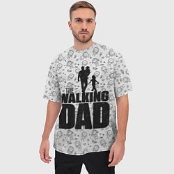 Футболка оверсайз мужская Walking Dad, цвет: 3D-принт — фото 2