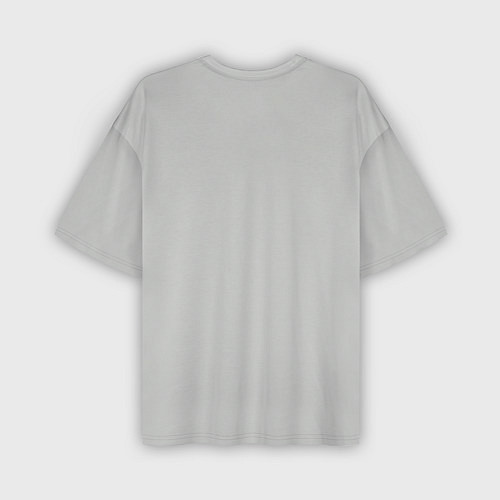 Мужская футболка оверсайз BTS Grey / 3D-принт – фото 2
