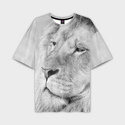 Мужская футболка оверсайз Мудрый лев