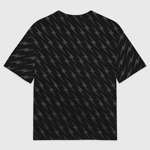 Мужская футболка оверсайз Кот байкер / 3D-принт – фото 2