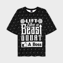 Мужская футболка оверсайз Lift Like A Beast Squat