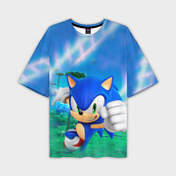 Мужская футболка оверсайз Sonic Boom