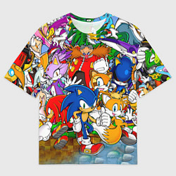Футболка оверсайз мужская Sonic Stories, цвет: 3D-принт