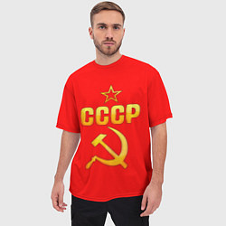 Футболка оверсайз мужская СССР, цвет: 3D-принт — фото 2