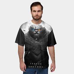 Футболка оверсайз мужская Rengar LoL, цвет: 3D-принт — фото 2