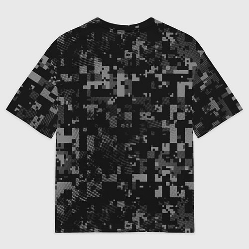 Мужская футболка оверсайз Служу России: РВСН / 3D-принт – фото 2