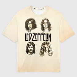 Футболка оверсайз мужская Led Zeppelin Guys, цвет: 3D-принт