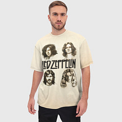 Футболка оверсайз мужская Led Zeppelin Guys, цвет: 3D-принт — фото 2