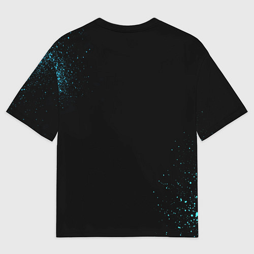 Мужская футболка оверсайз Cloud 9: Black collection / 3D-принт – фото 2