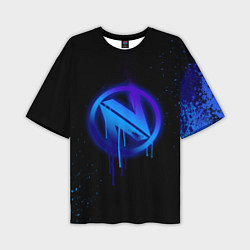 Футболка оверсайз мужская EnVyUs: Black collection, цвет: 3D-принт