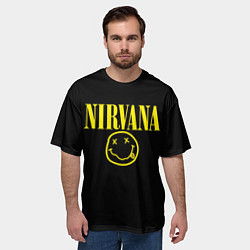 Футболка оверсайз мужская Nirvana Rock, цвет: 3D-принт — фото 2