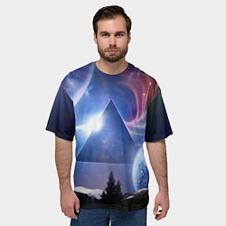 Футболка оверсайз мужская Pink Floyd: Space, цвет: 3D-принт — фото 2