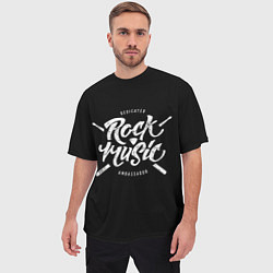 Футболка оверсайз мужская Rock Music, цвет: 3D-принт — фото 2