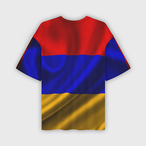 Мужская футболка оверсайз Флаг Армения / 3D-принт – фото 2